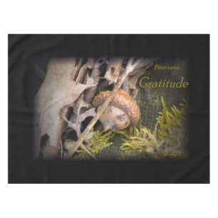 LavishlyOn Thanksgiving Gratitude Leaves Acorn Tablecloth