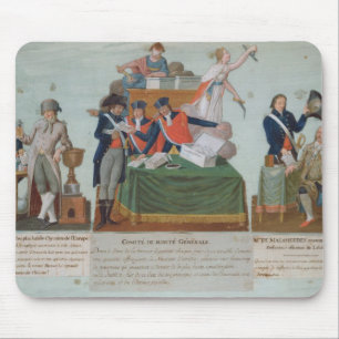 Lavoisier, the Comite de Surete Generale Mouse Mat