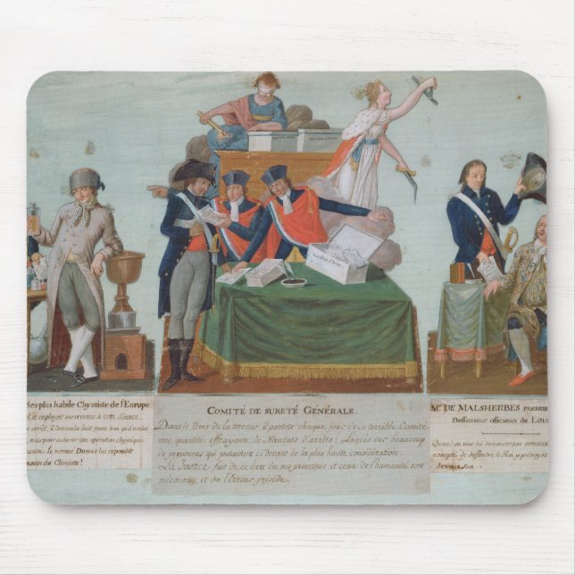 Lavoisier, the Comite de Surete Generale Mouse Mat (Front)