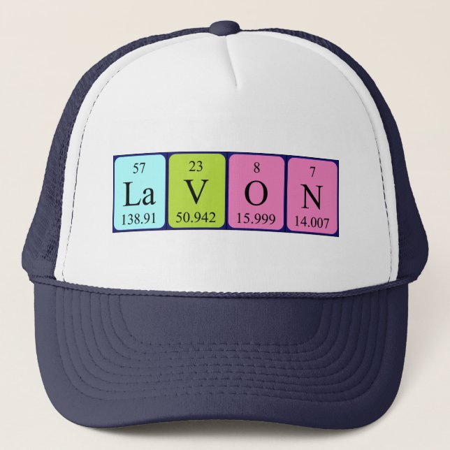 Lavon periodic table name hat (Front)