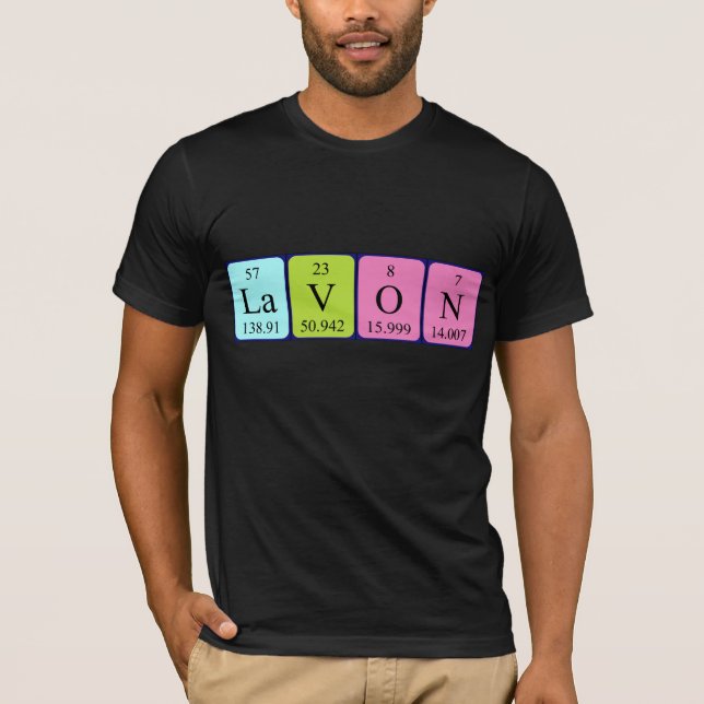 Lavon periodic table name shirt (Front)