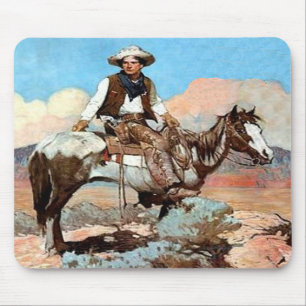 Law And Order Cowboy Mousepad