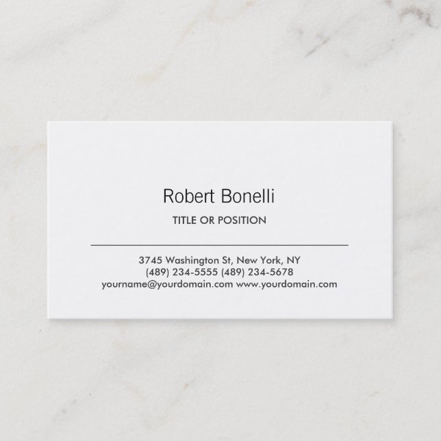 Law Automotive Bakery Music DJ Etc. Business Card (Front)