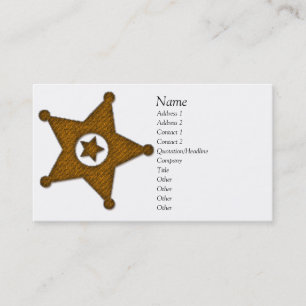 Law Badge Business Card