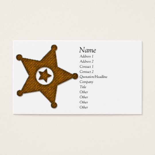 Law Badge Business Card