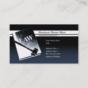 law book business card