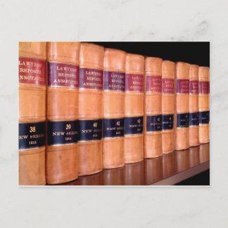 Law Books Postcard