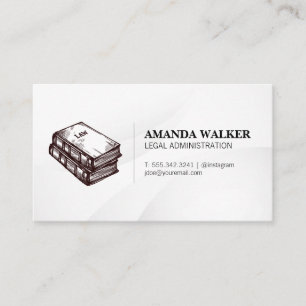 Law Books Stacked   Criminal Justice Business Card