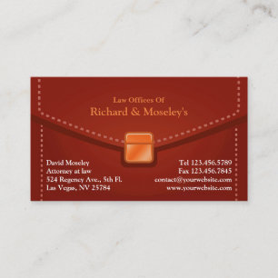 Law Briefcase Business Card