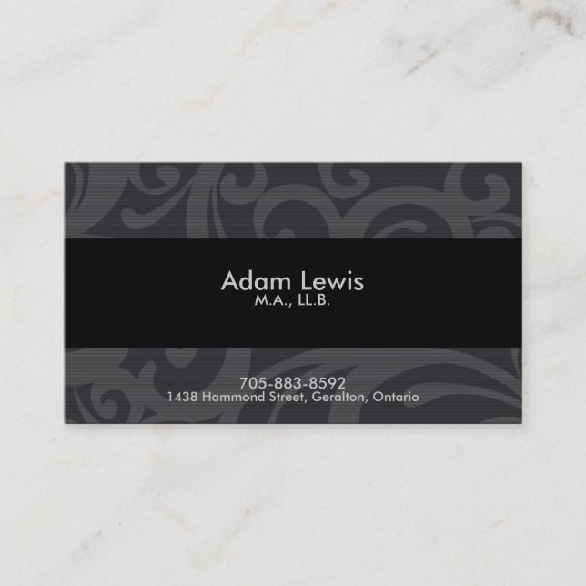 Law Business Card - Bordered (Front)