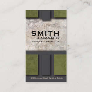 Law Business Card - Professional Rock Texture
