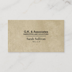 Law Business Card - Simple Texture Lawyer Attorney