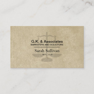 Law Business Card - Simple Texture Lawyer Attorney