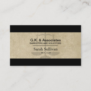 Law Business Card - Simple Texture Lawyer Attorney