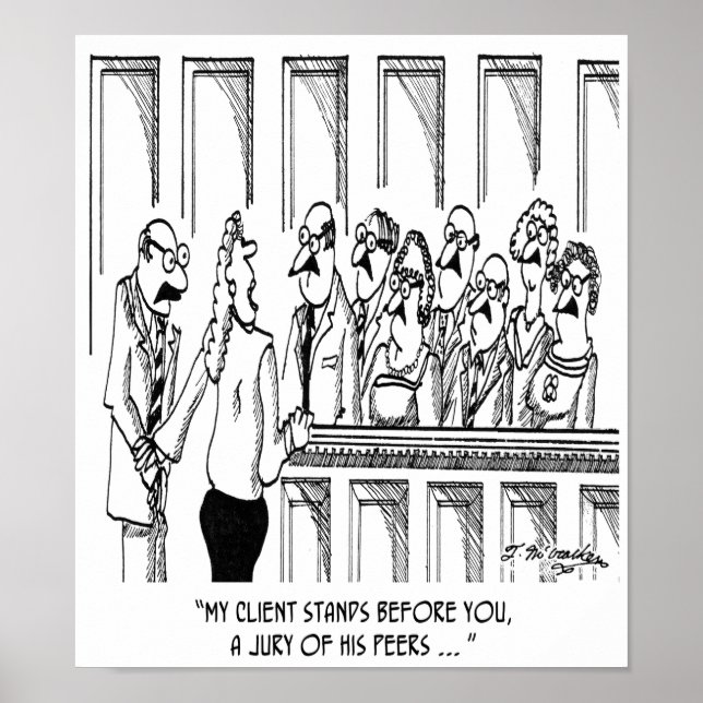 Law Cartoon 1913 Poster (Front)