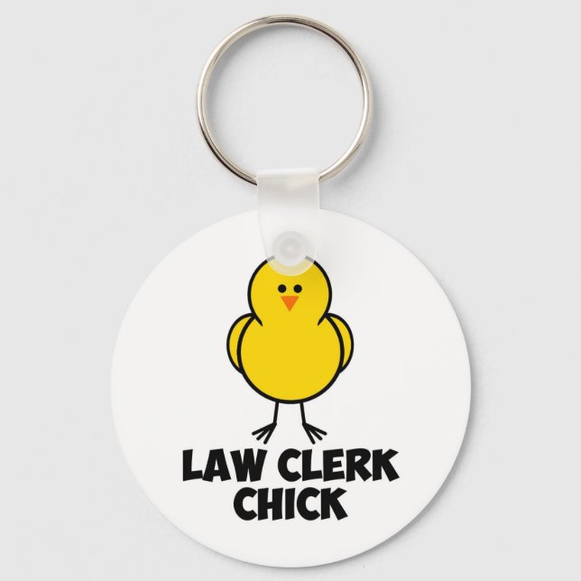Law Clerk Chick Key Ring (Front)