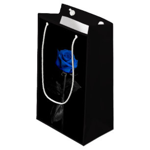Law Enforcement Blue Rose Small Gift Bag