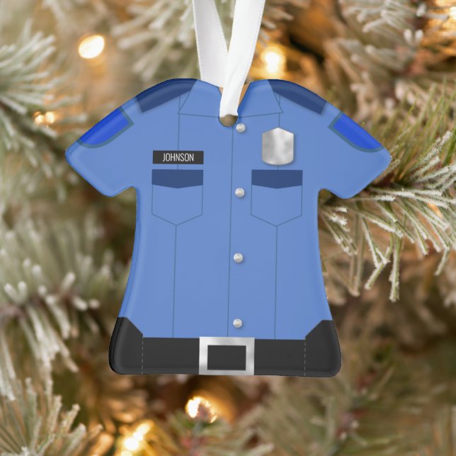 Law Enforcement Blue Uniform Profession Ornament (Tree)