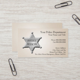 Law Enforcement Business Card