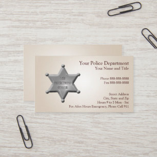 Law Enforcement Business Card