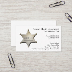 Law Enforcement Business Card