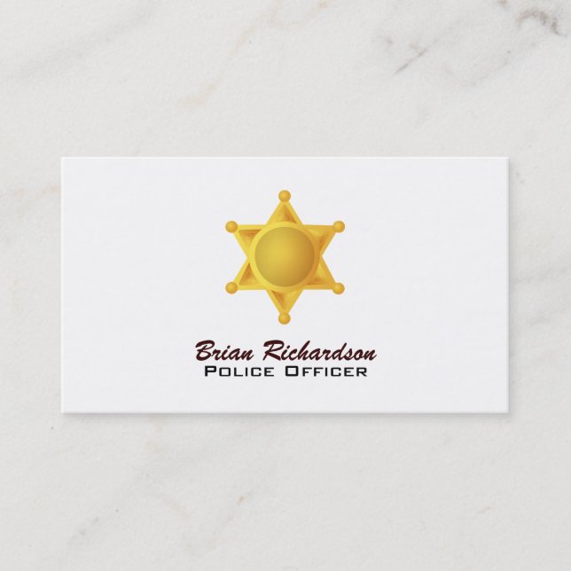 Law Enforcement Business Cards (Front)