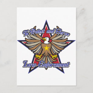 Law Enforcement Eagle Postcard