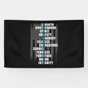 Law Enforcement Flag Police Appreciation Blue Line Banner