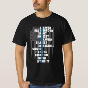 Law Enforcement Flag Police Appreciation   T-Shirt