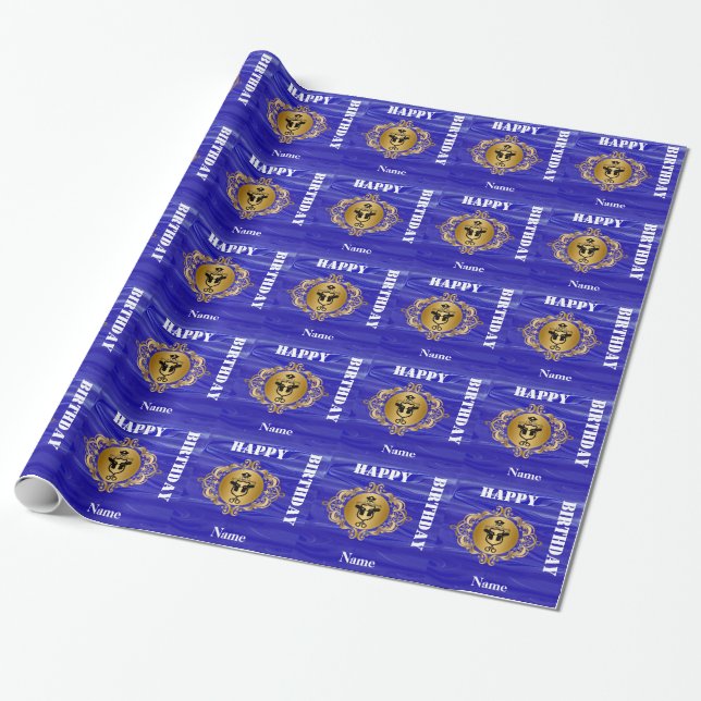 Law Enforcement Gift Wrap  Customise It! (Unrolled)