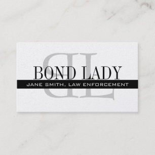 Law Enforcement Monogram Logo Business Card