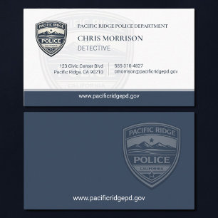 Law Enforcement Officer Logo Business Card