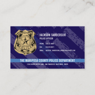 Law Enforcement Officer Logo Police Department Business Card