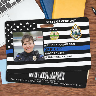 Law Enforcement Officer Photo Logo Police ID Badge