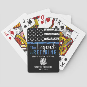 Law Enforcement Officer Police Retirement Party Playing Cards