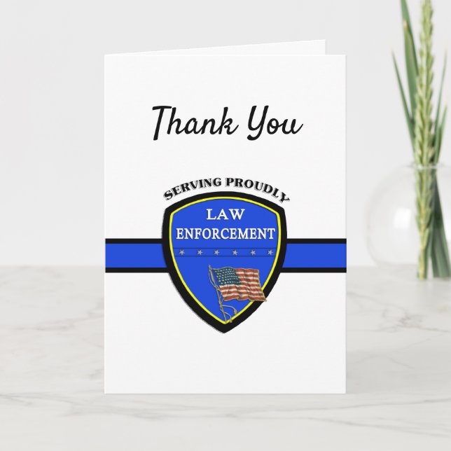 Law Enforcement Police  Card (Front)