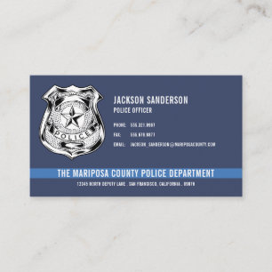 Law Enforcement Police Department Logo Business Card