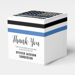 Law Enforcement Police Department Retirement Party Favour Box
