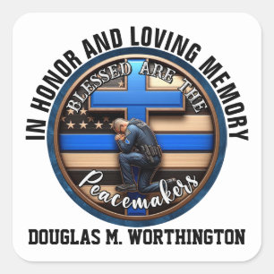 Law Enforcement POLICE In Loving Memory Sticker