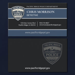Law Enforcement Police Officer Logo Business Card