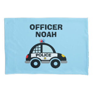 Law enforcement police patrol car children's pillowcase
