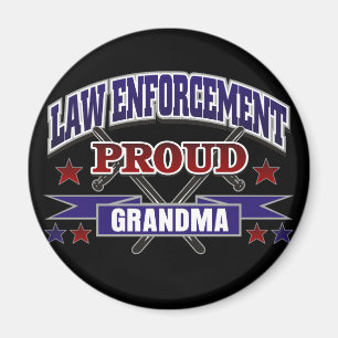 Law Enforcement Proud Grandma Magnet