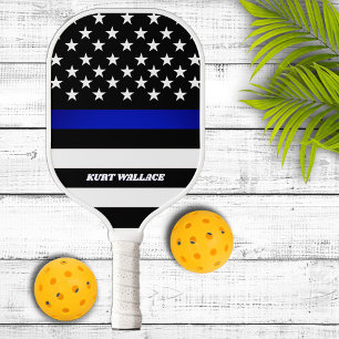 Law Enforcement Thin Blue Line Personalised Pickleball Paddle