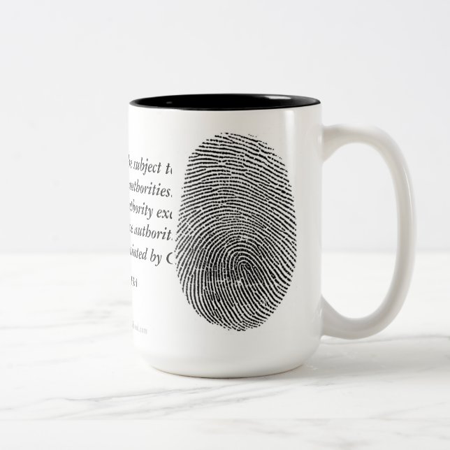 Law Enforcement Two-Tone Coffee Mug (Right)