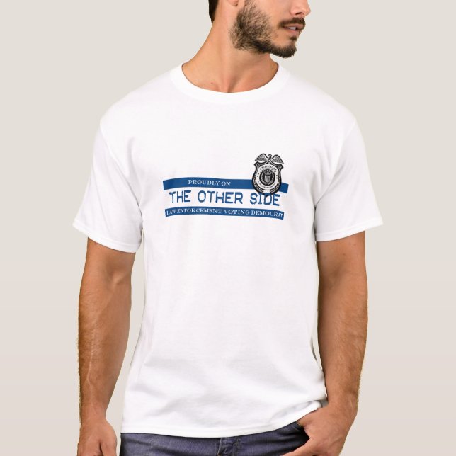 Law Enforcement Voting Democrat T-Shirt (Front)