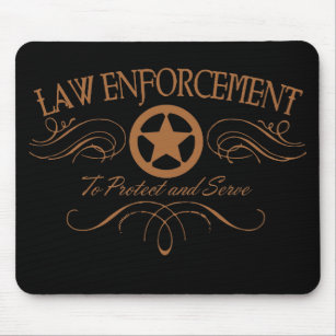 Law Enforcement Western Mouse Mat