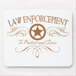 Law Enforcement Western Mouse Mat