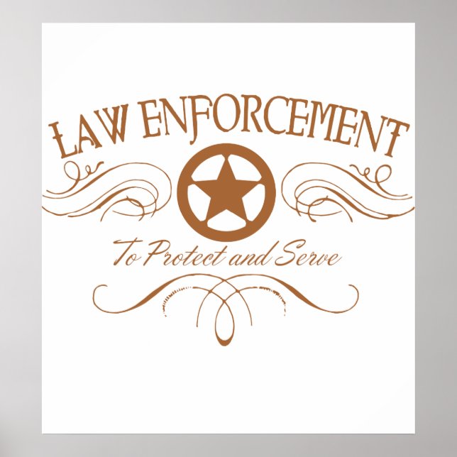 Law Enforcement Western Poster (Front)