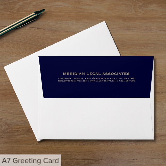 Law Firm A7 Greeting Card Envelope (Creator Uploaded)