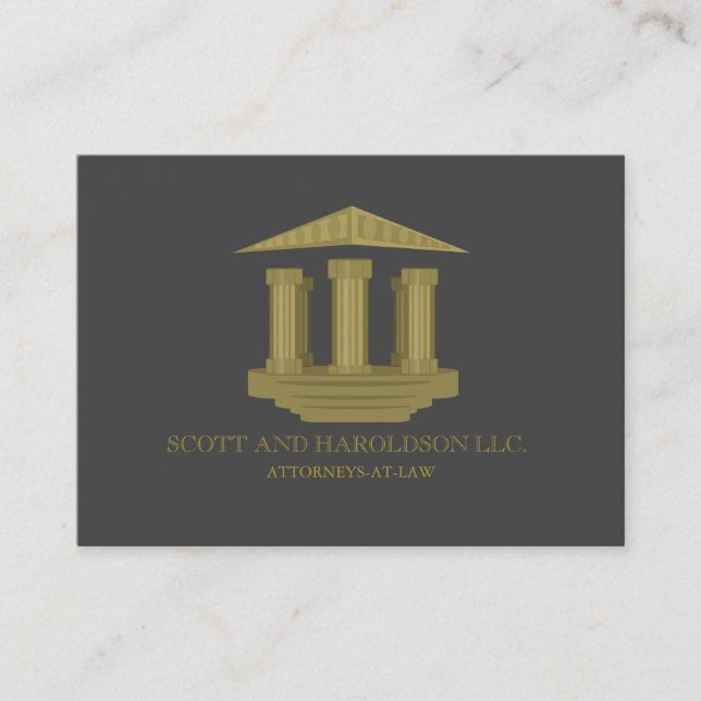 Law Firm Attorney at Law Lawyer Business Card (Front)